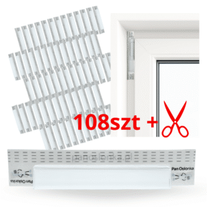 Pan Osłonka® – samoprzylepna nakładka ochronna na zawiasy do malowania (108 sztuk)