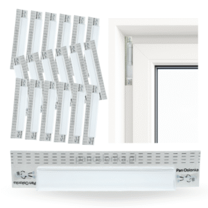 Pan Osłonka® – samoprzylepna nakładka ochronna na zawiasy do malowania (18 sztuk)